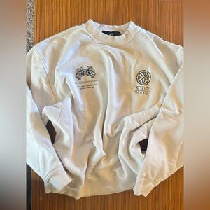 Darc Sport “Rather Die Standing” White Crewneck